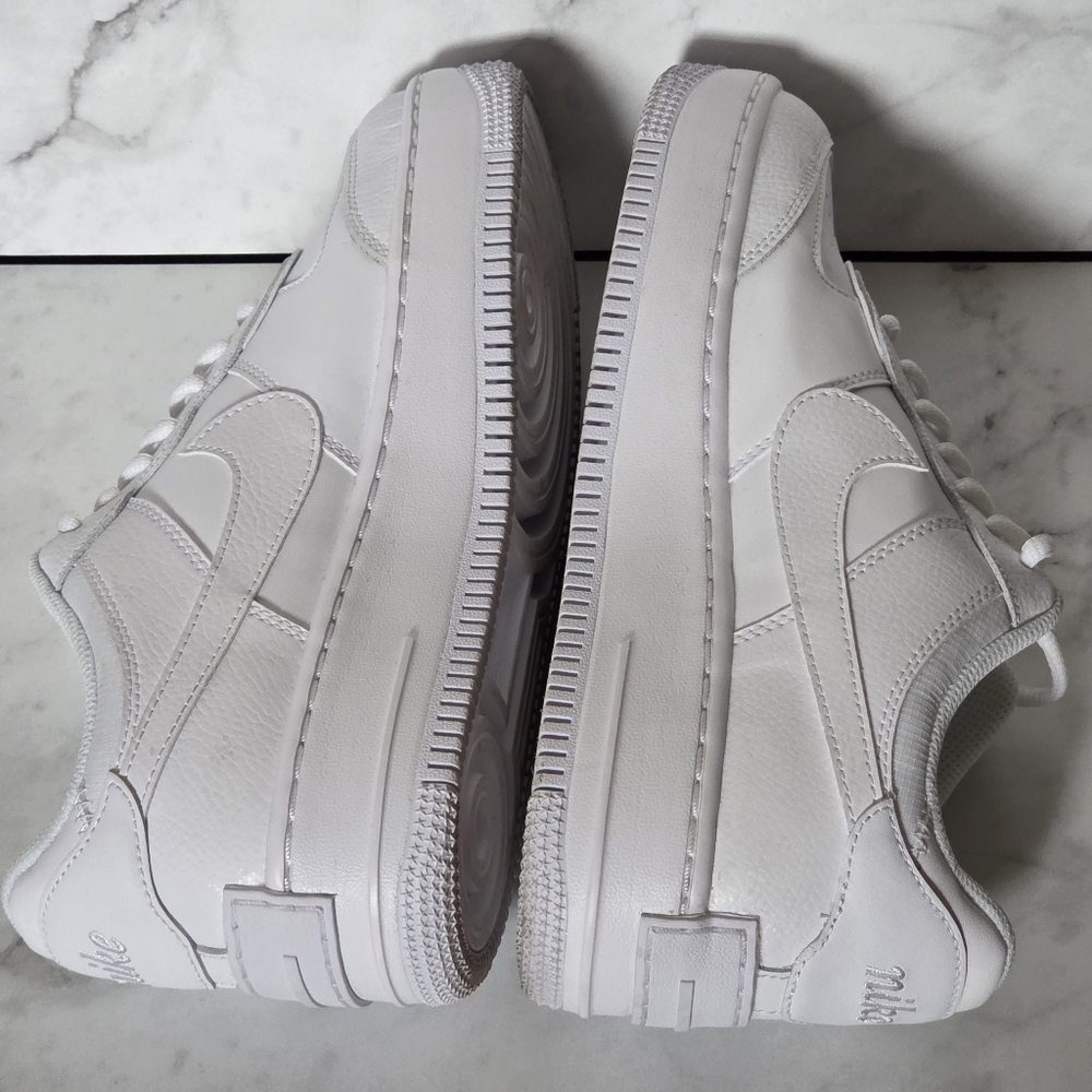Nike Air Force 1 Shadow White Womens Sneakers Shoes 9 - Picture 6 of 9